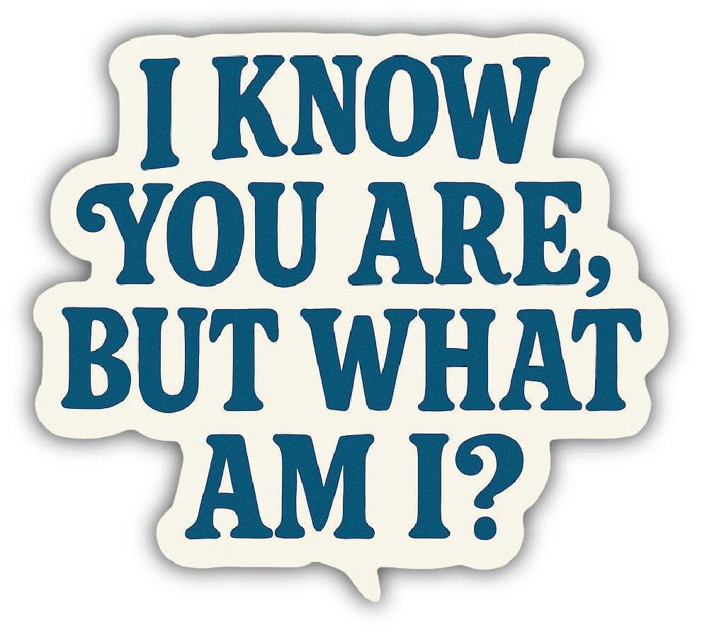 Sticker: I Know You Are But What Am I - Pack of 24