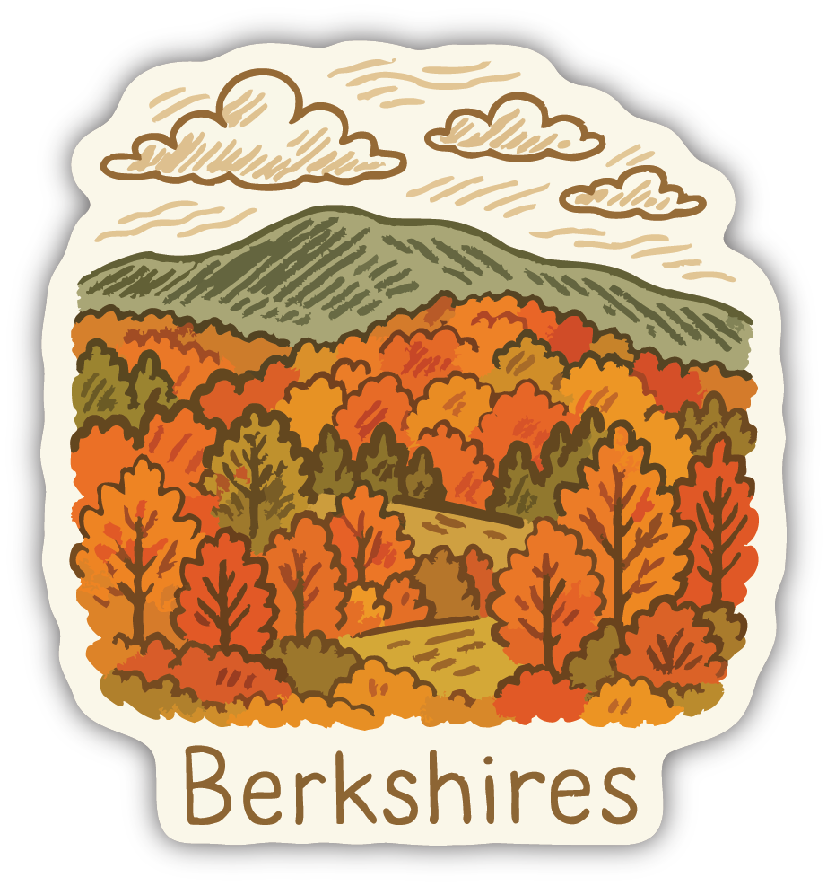 Sticker: Fall Countryside Sketch - Pack of 24