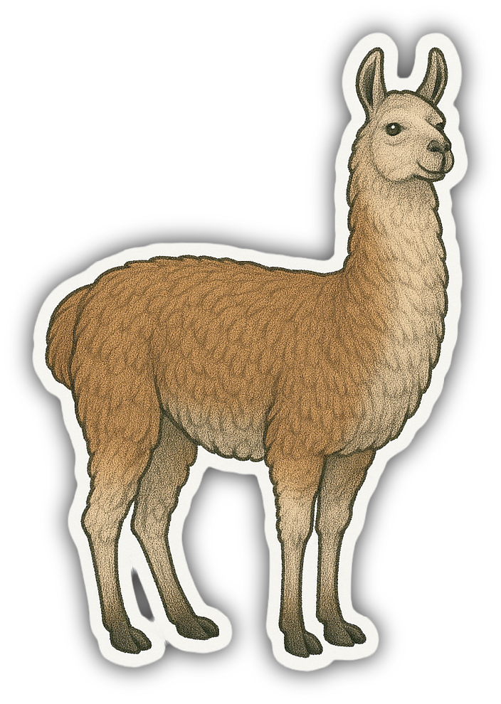 Sticker: LLama - Pack of 24