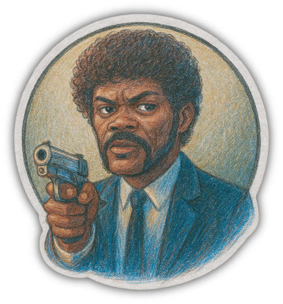 Sticker: Jules Winnfield - Pack of 24