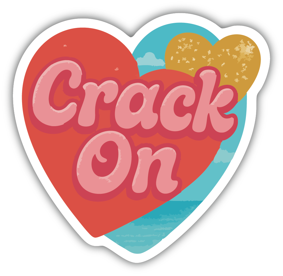 Sticker: Crack On - Pack of 24