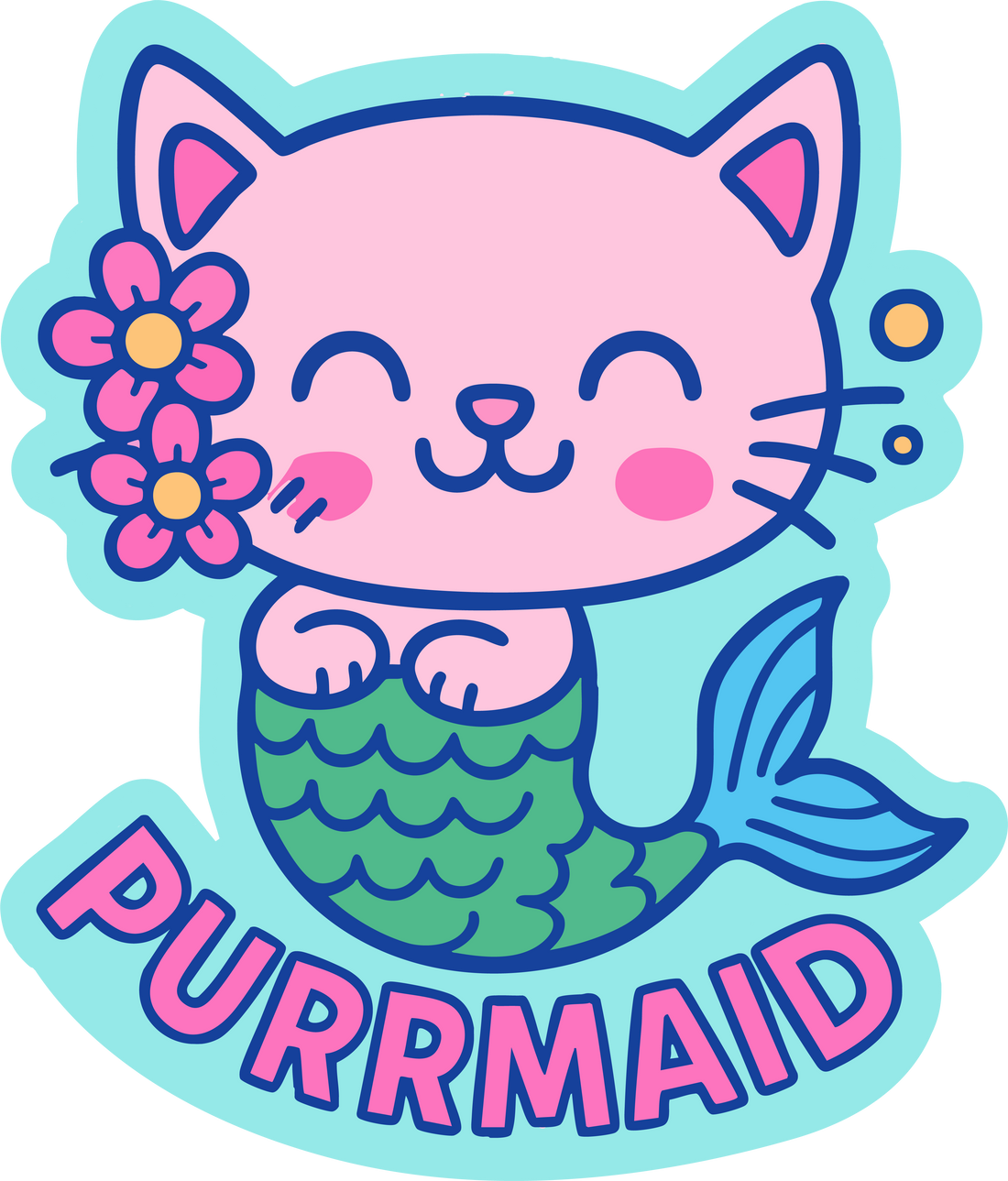 Sticker: Purrmaid - Pack of 24