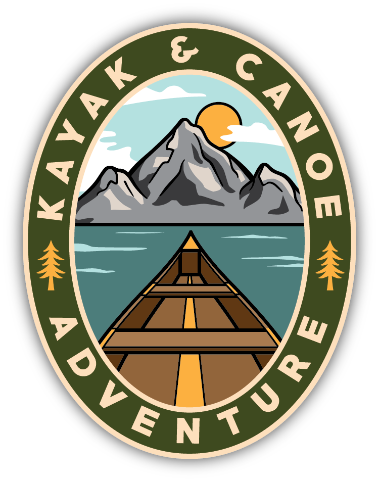 Sticker: Kayak and Canoe Adventure - Namedrop - Pack of 24