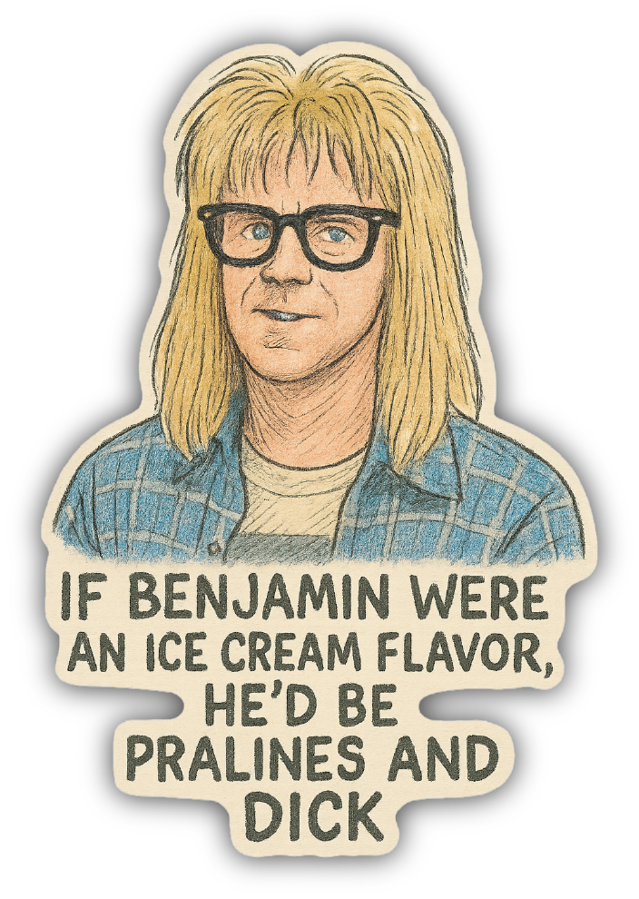 Sticker: Garth - Pack of 24