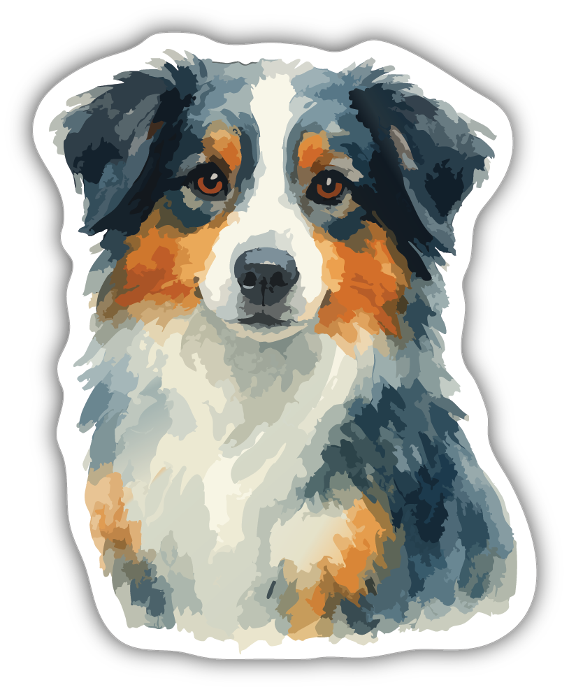 Sticker: Australian Shepherd - Pack of 24
