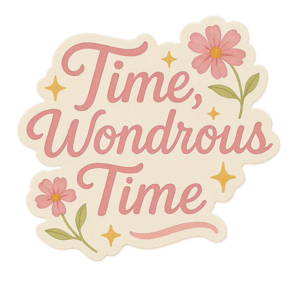 Sticker: Time Wonderous Time - Pack of 24