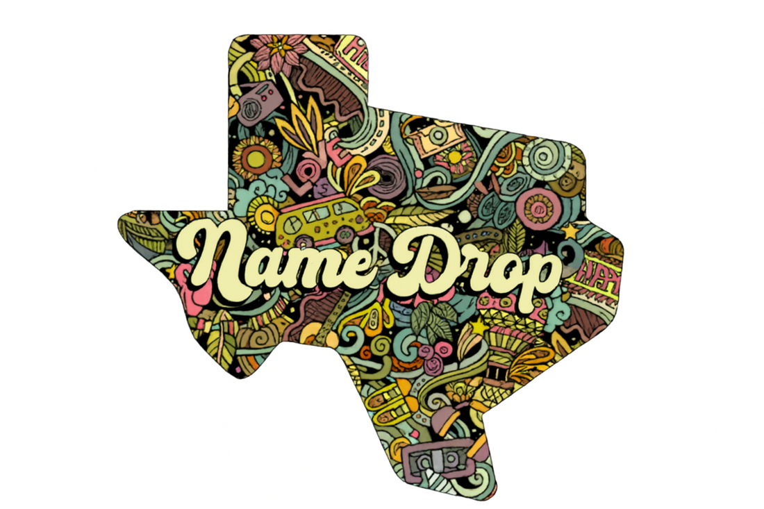Sticker: State Shape, Paisley Style - Namedrop - Pack of 24