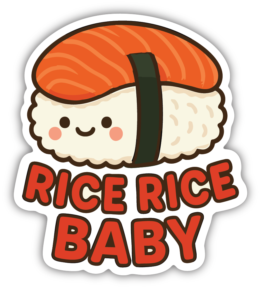 Sticker: Rice Rice Baby - Pack of 24