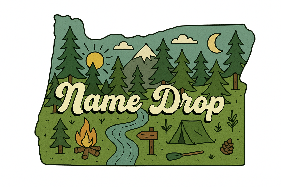 Sticker: State Shape - Namedrop - Pack of 24