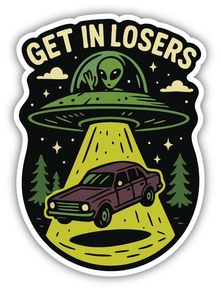 Sticker: Get in Losers - Namedrop - Pack of 24