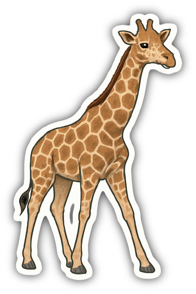Sticker: Giraffe - Pack of 24