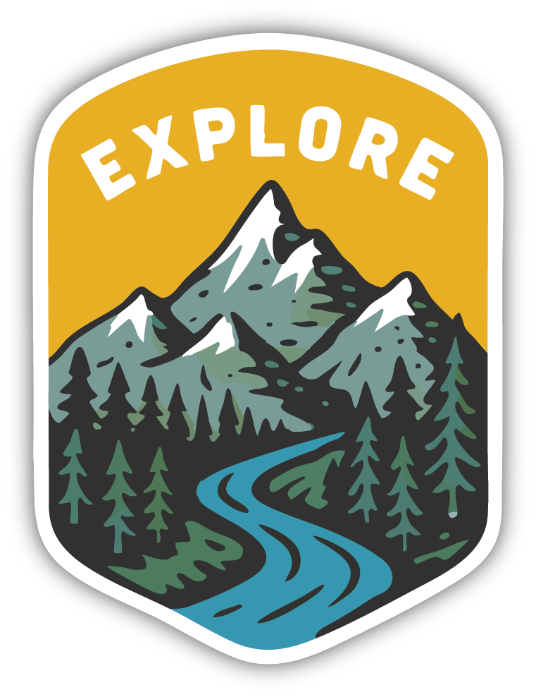 Sticker: Explore - Pack of 24