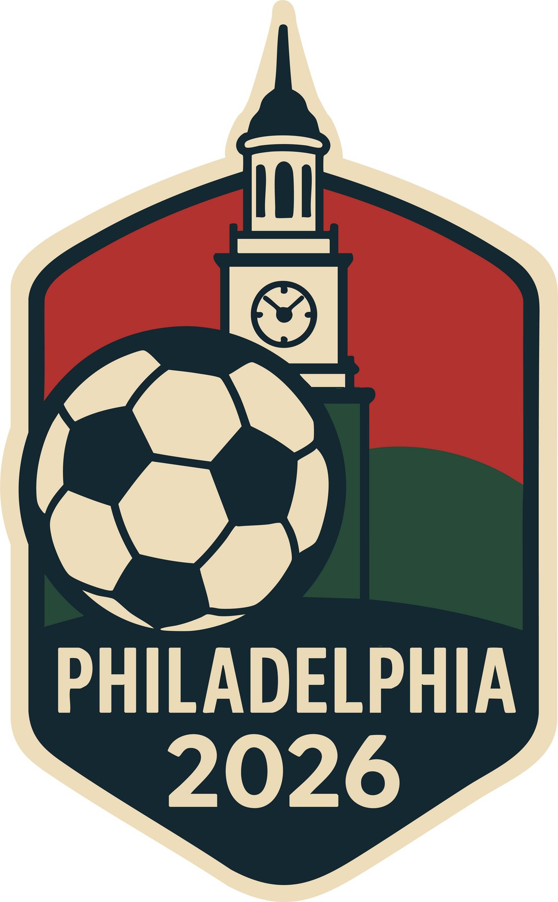Sticker: World Cup Philadelphia - Pack of 24