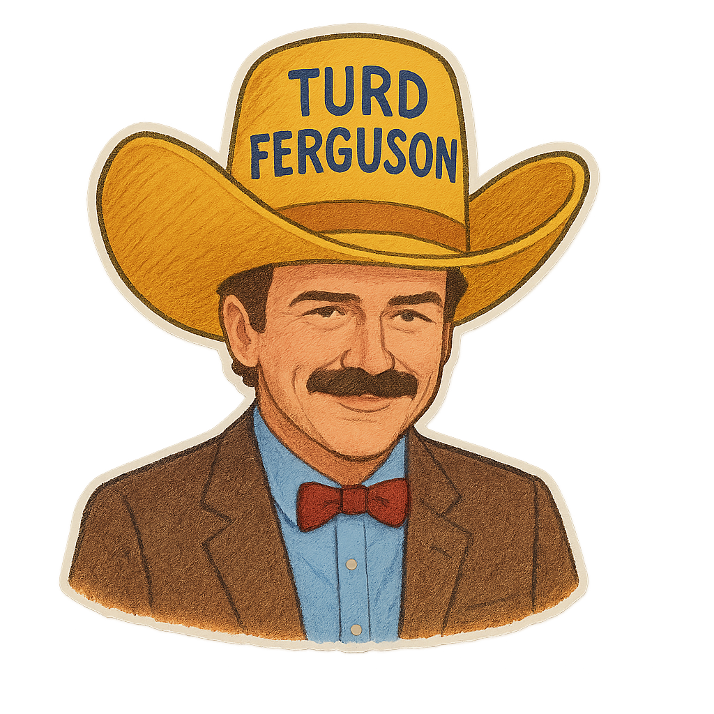 Sticker: Turd Ferguson - Pack of 24