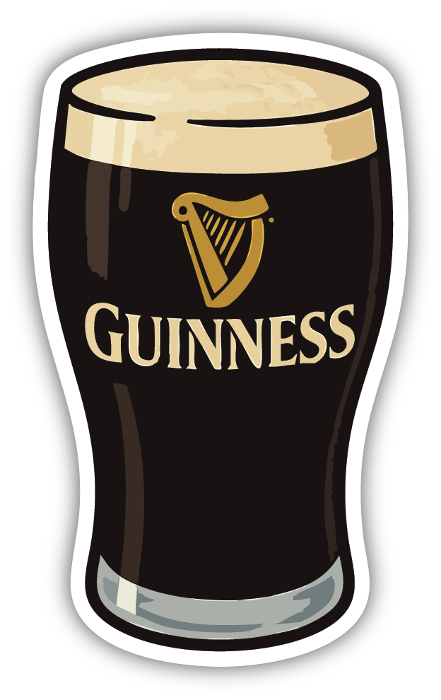 Sticker: Guinness - Pack of 24
