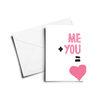 Greeting Card: Me + You - Pack of 6