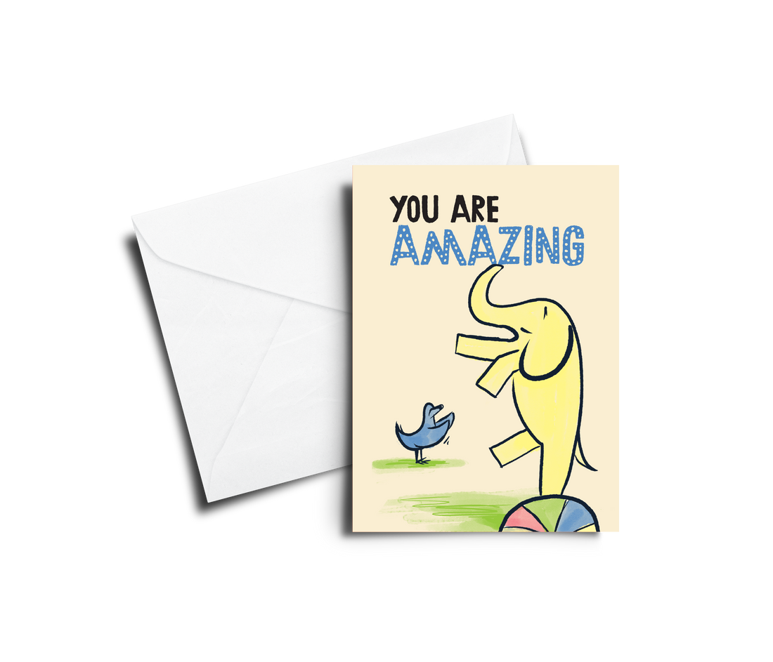Greeting Card: You Are Amazing - Elephant - Pack of 6