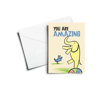 Greeting Card: You Are Amazing - Elephant - Pack of 6