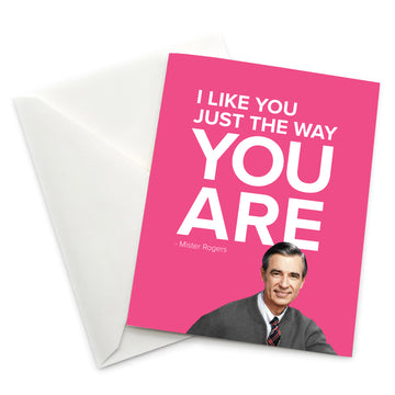 Greeting Card: I Like You Just the Way You Are - Pack of 6