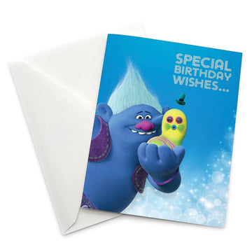 Greeting Card: Trolls, Biggie and Mr. Dinkles Special Birthday Wishes - Pack of 6