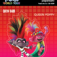 Sticker: Trolls, Queen Barb and Queen Poppy - Pack of 6
