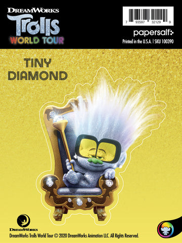 Sticker: Trolls, Tiny Diamond - Pack of 6