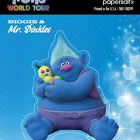 Sticker: Trolls, Biggie and Mr. Dinkles - Pack of 6