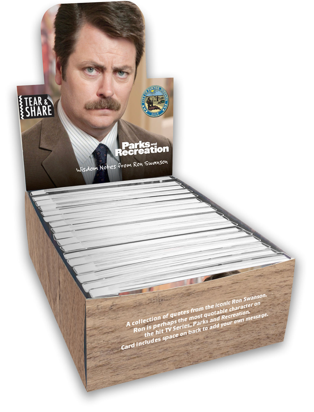 Lunch Notes: Parks and Rec, Ron Swanson Wisdom Notes - Box of 15