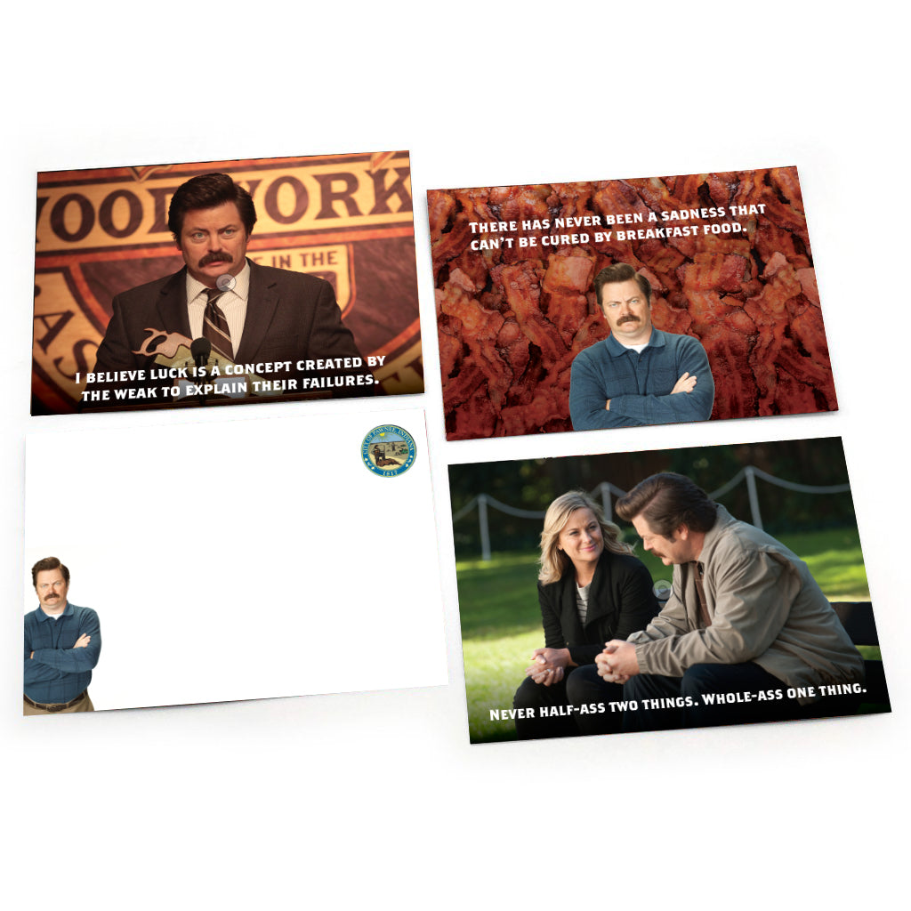 Jumbo Lunch Notes: Parks and Rec, Ron Swanson Wisdom Notes - Pack of 6