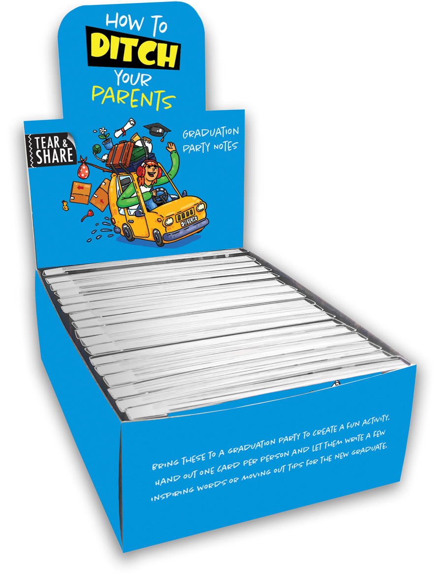 Lunch Notes: "How to Ditch Your Parents" Graduation Party Notes - Box of 15
