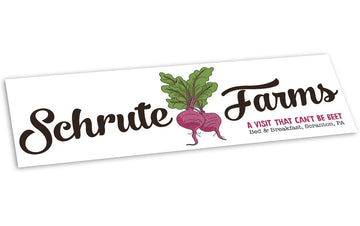 Bumper Sticker: The Office, "Schrute Farms" - Pack of 6