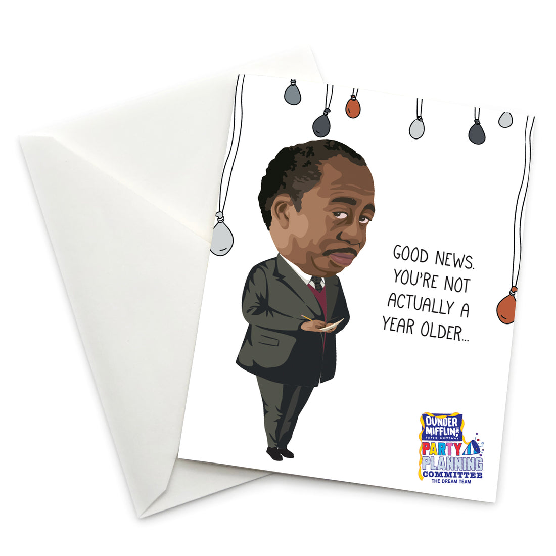 Greeting Card: The Office, Good News. You're not Actually a Year Older - Pack of 6