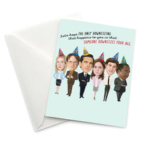 Greeting Card: The Office, Let's Hope the Only Downsizing - Pack of 6
