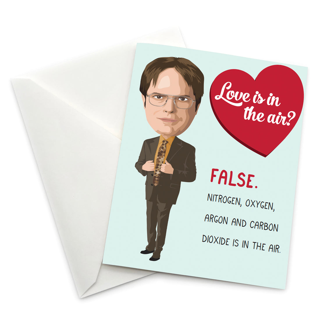 Greeting Card: The Office, Love is in the Air - Pack of 6