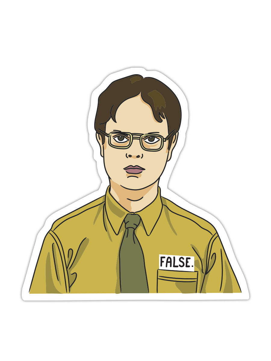 Sticker: The Office, False - Pack of 6