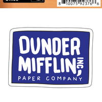 Sticker: The Office, Dunder Mifflin Paper Company - Pack of 6