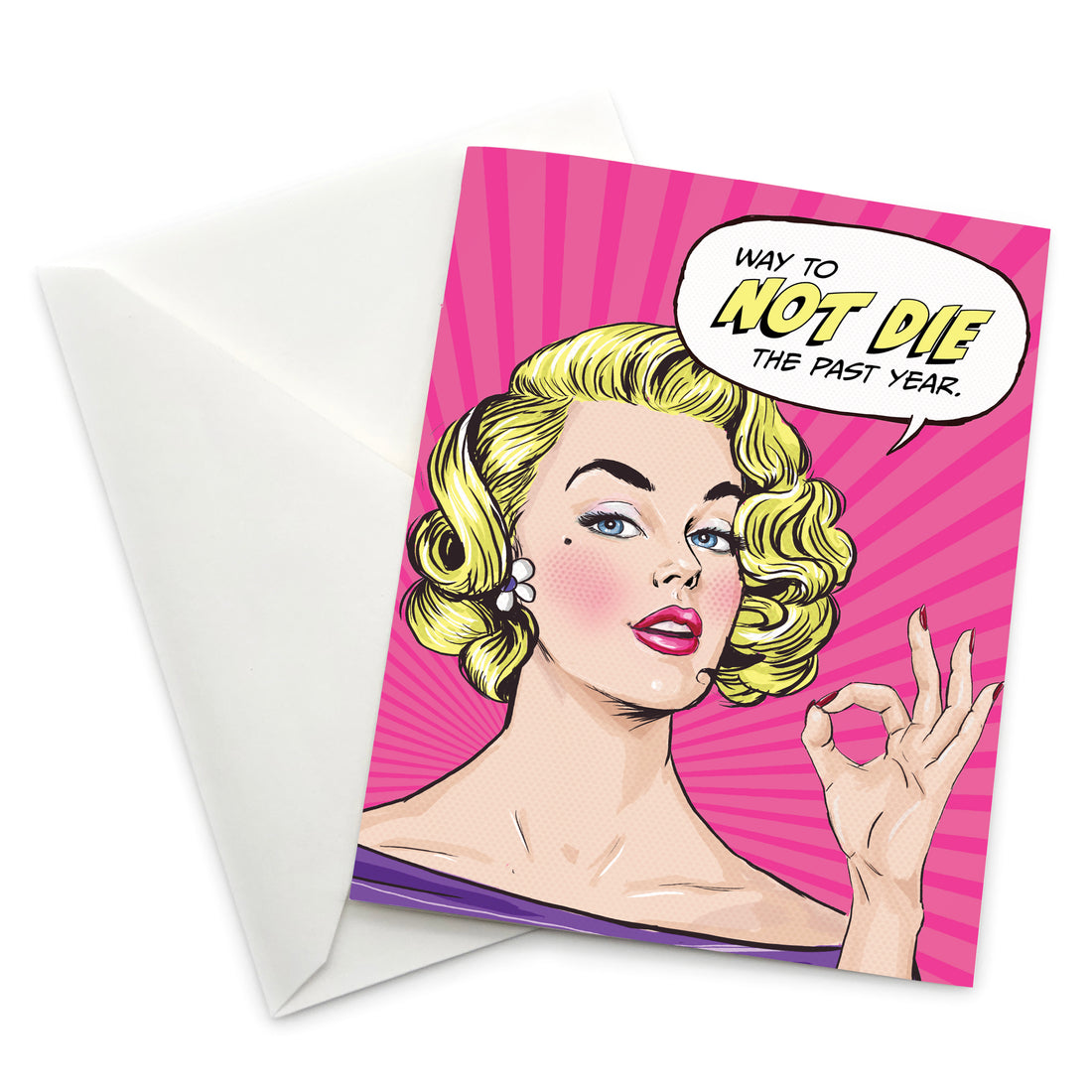 Greeting Card: Pop Life, Way Not to Die Last Year - Pack of 6