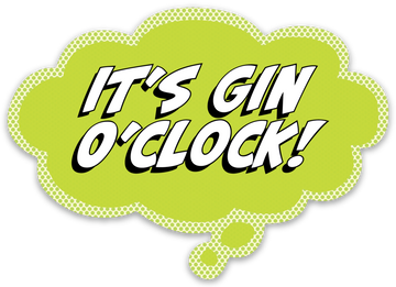 Sticker: Pop Life, It's Gin O'clock! - Pack of 6