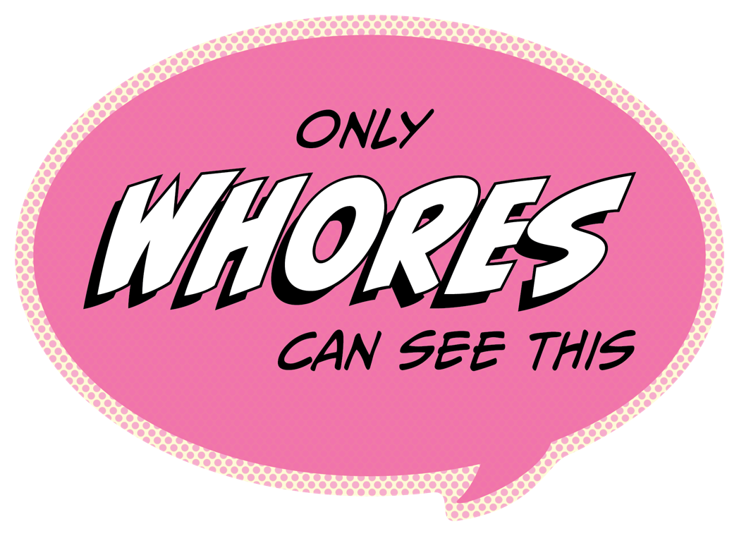 Sticker: Pop Life, Only Whores Can See This - Pack of 6