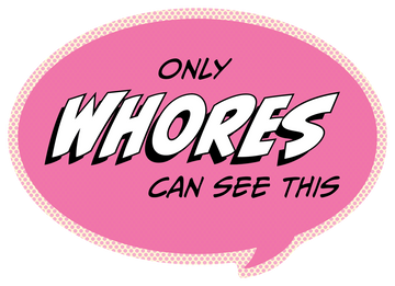 Sticker: Pop Life, Only Whores Can See This - Pack of 6