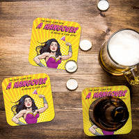 Coaster: Pop Life, The Best Cure for A Hangover is Being in Your 20's - Pack of 6