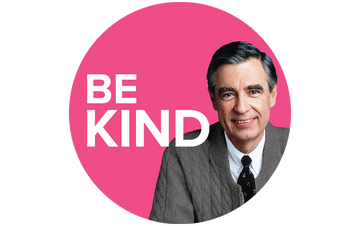 Magnet: Mister Rogers "Be Kind" (Circle) - Pack of 12