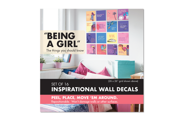 Wall Decal Set: Being a Girl - Pack of 4