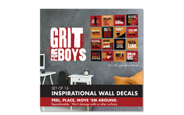 Wall Decal Set: Grit for Boys - Pack of 4
