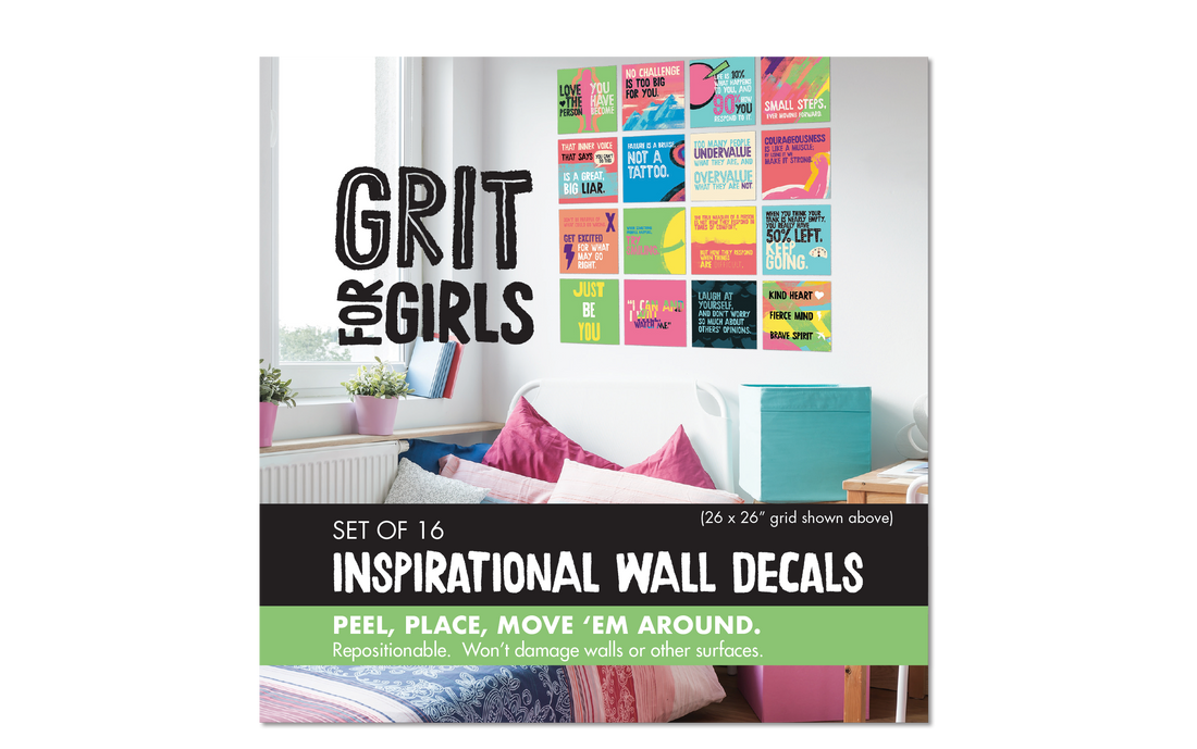 Wall Decal Set: Grit for Girls - Pack of 4