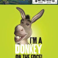 Sticker: Shrek, I'm a Donkey on the Edge - Pack of 6