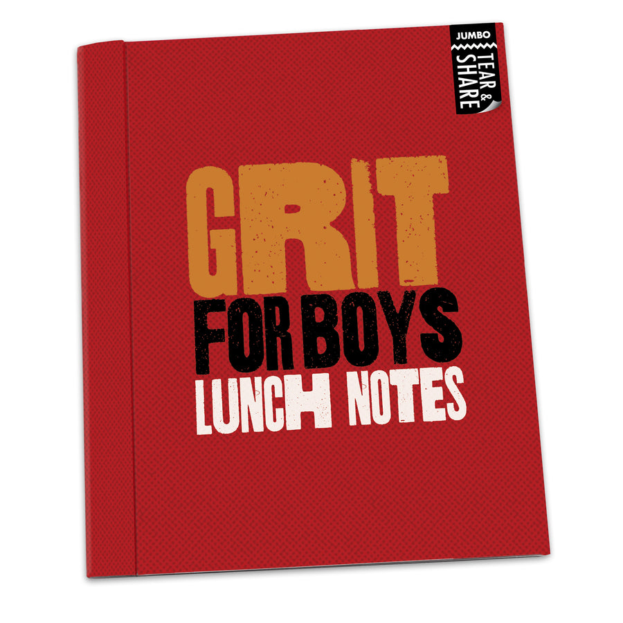 Jumbo Lunch Notes: Grit for Boys - Pack of 6