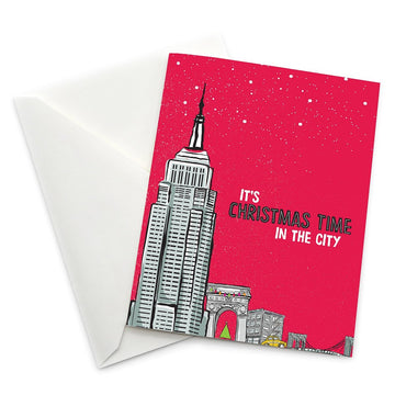 Greeting Card: It's Christmas Time in the City - Pack of 6