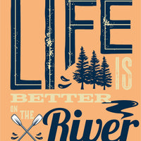Life is Better on the River (Peach with Oars) [Design 15]
