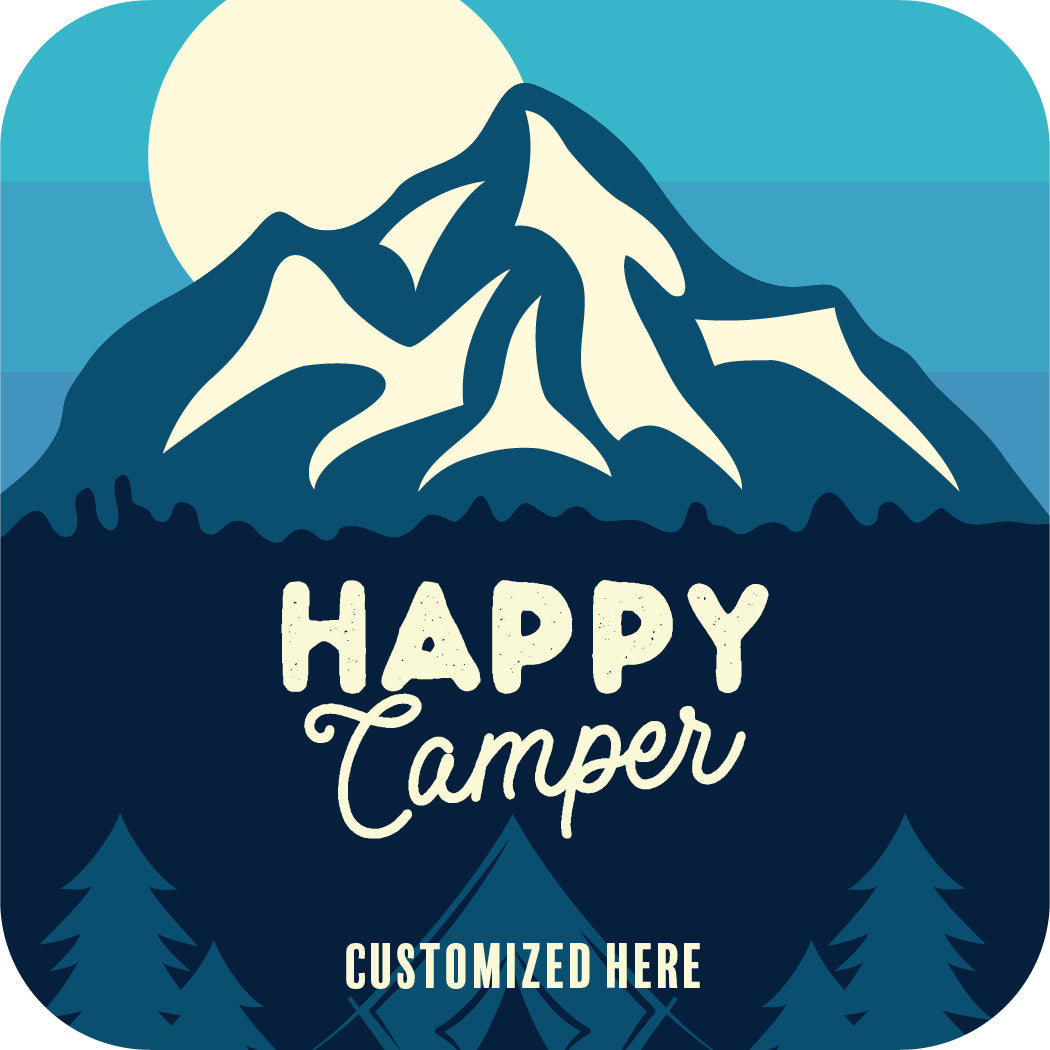 Happy Camper (Blue with Mountains) [Design 9]